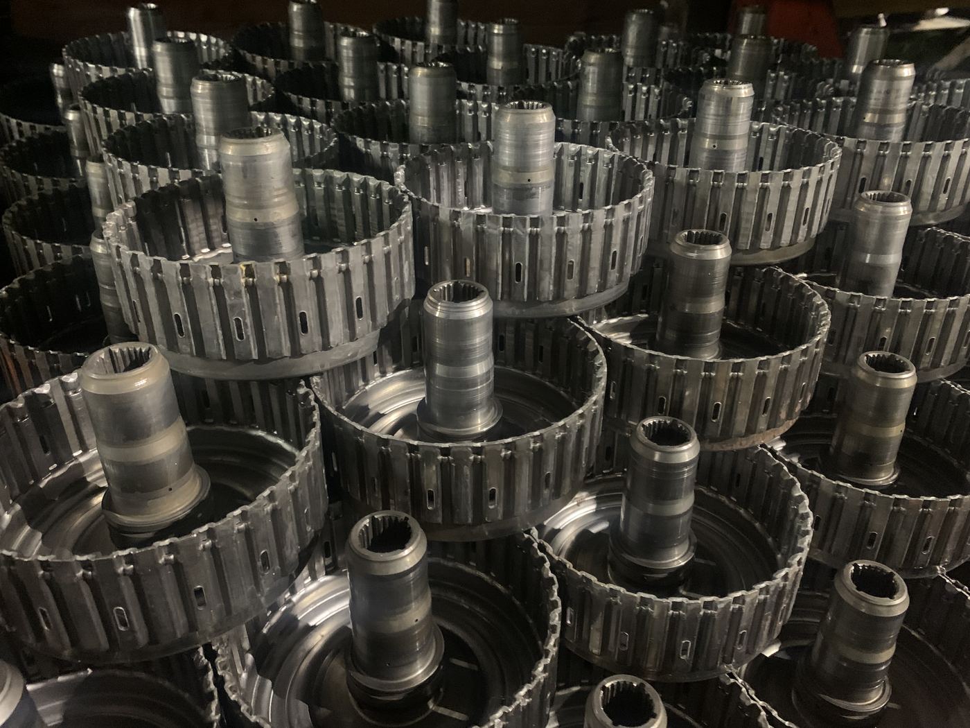 Transmission hard parts stored at Teal Automotive